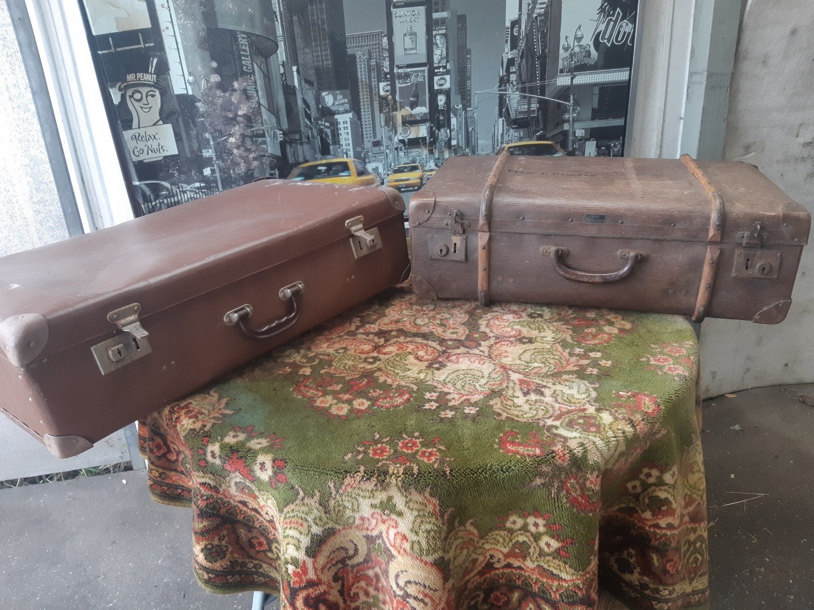 2 ANTIEKE JAREN 50 KOFFERS BIEDEN, Ophalen of Verzenden