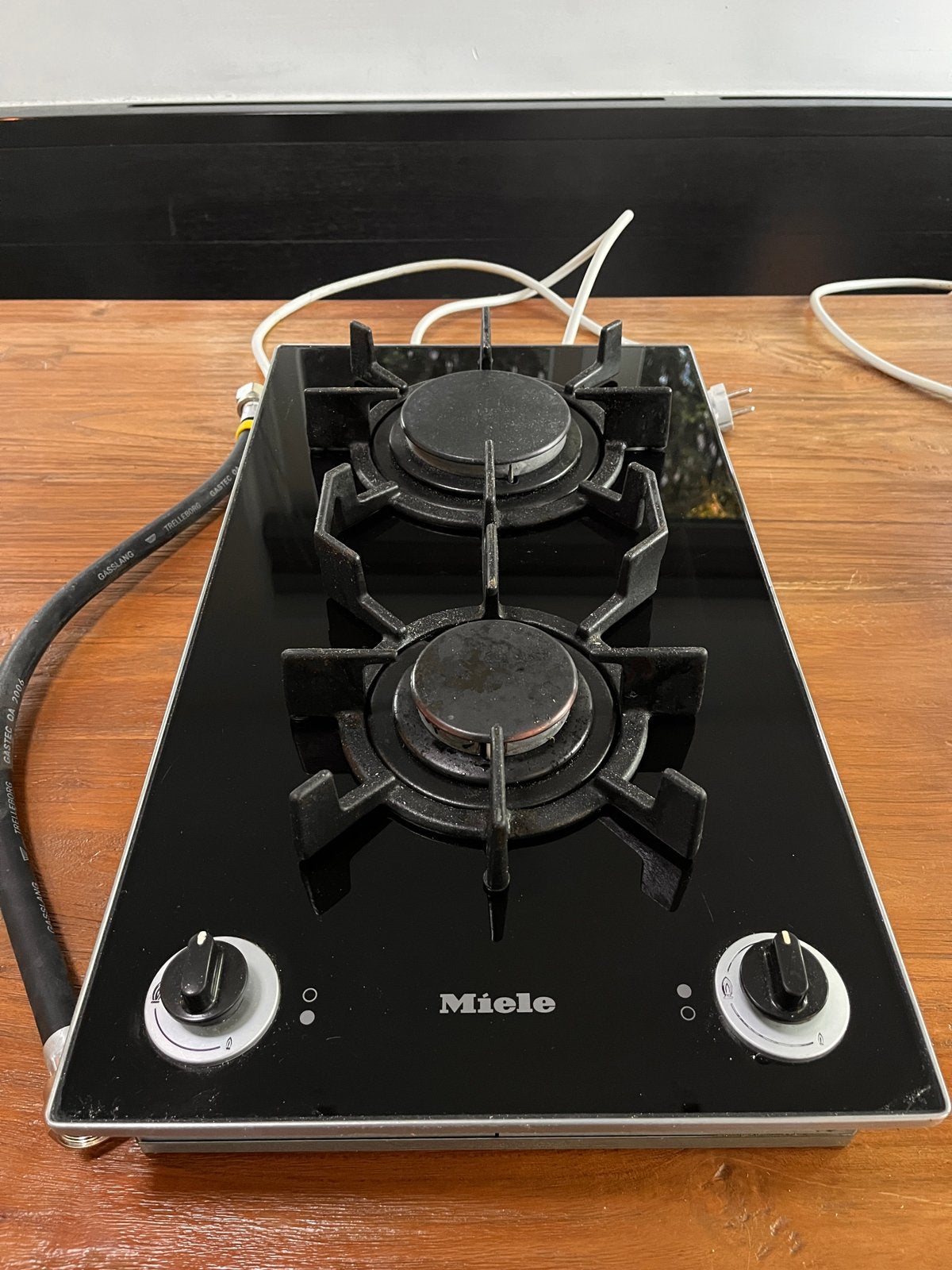 Miele KM405 inbouw gaskookplaat - Werkt perfect!, Witgoed en Apparatuur, Kookplaten, Ophalen, Gebruikt, 3 kookzones of minder