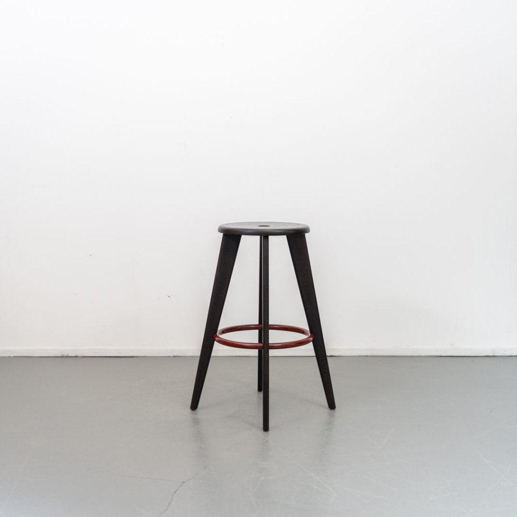 Vitra Tabouret Haut Kruk Zwart Hout, Niet ingevuld, Nieuw, Niet ingevuld, Niet ingevuld