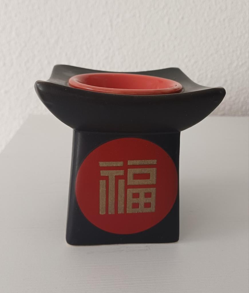 Geurbrander met Oosters design - Zo goed als nieuw, Zwart, Ophalen of Verzenden, Steen/keramiek, Oosters