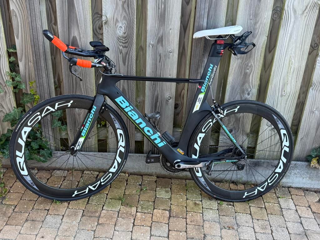 Bianchi Heren Triathlonfiets – Di2 Elektrisch Schakelen, Ophalen of Verzenden, Zo goed als nieuw, Meer dan 20 versnellingen, Overige merken