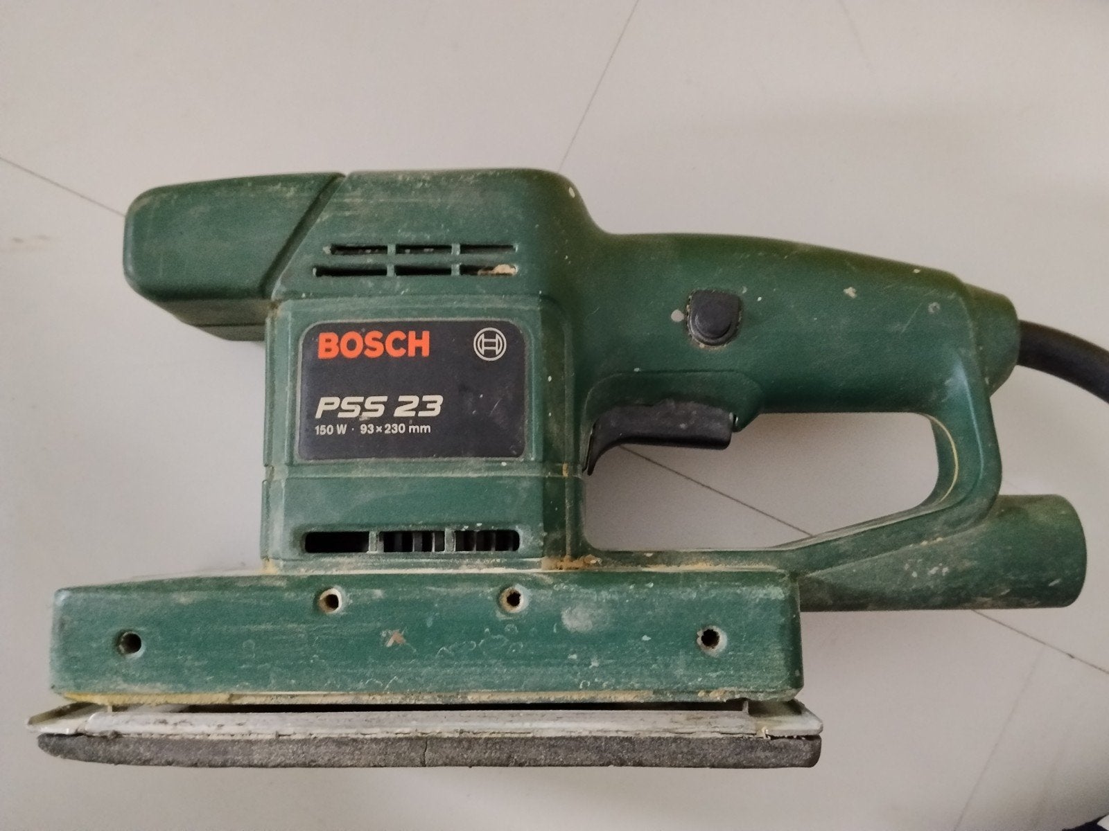 Bosch PSS 23 Vlakschuurmachine - 150W vlak schuurmachine, Ophalen of Verzenden, Gebruikt, Minder dan 600 watt, Vlakschuurmachine