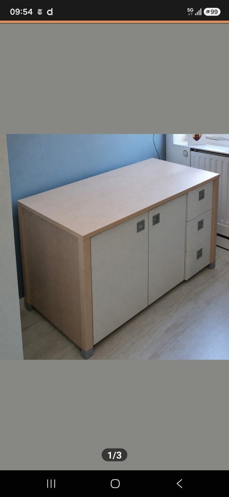Bureau/ commode gratis, Ophalen, Met lades, Gebruikt, Spaanplaat of MDF