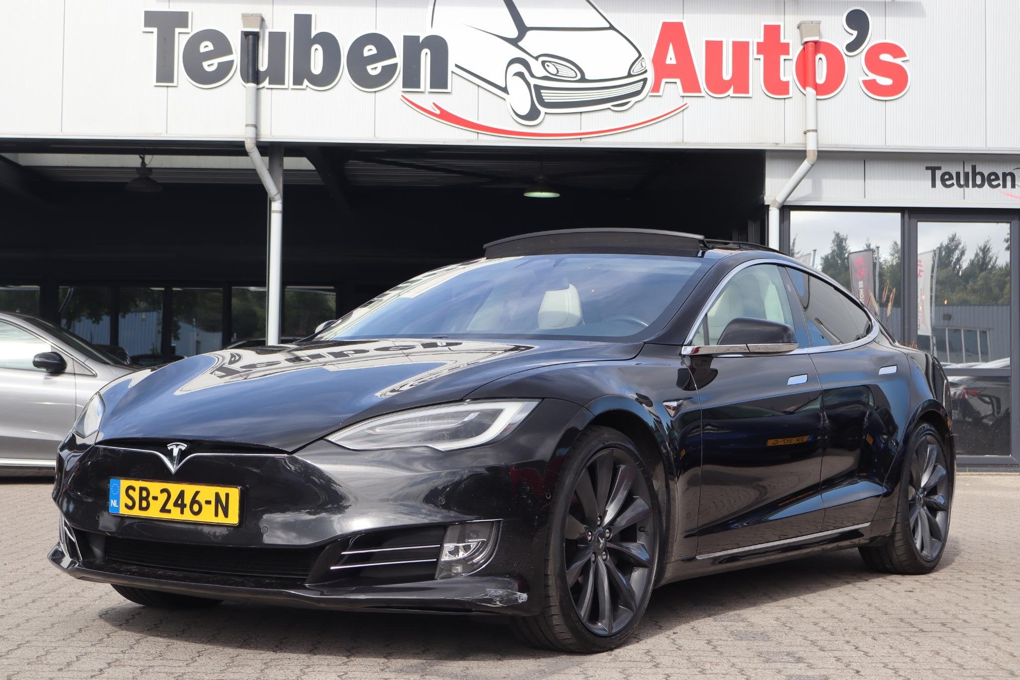 Tesla Model S 100D | SOH 81,6% | Elektrisch glazen dak | 21", Auto's, Gebruikt, 100 kWh, 110 €/maand, Model S