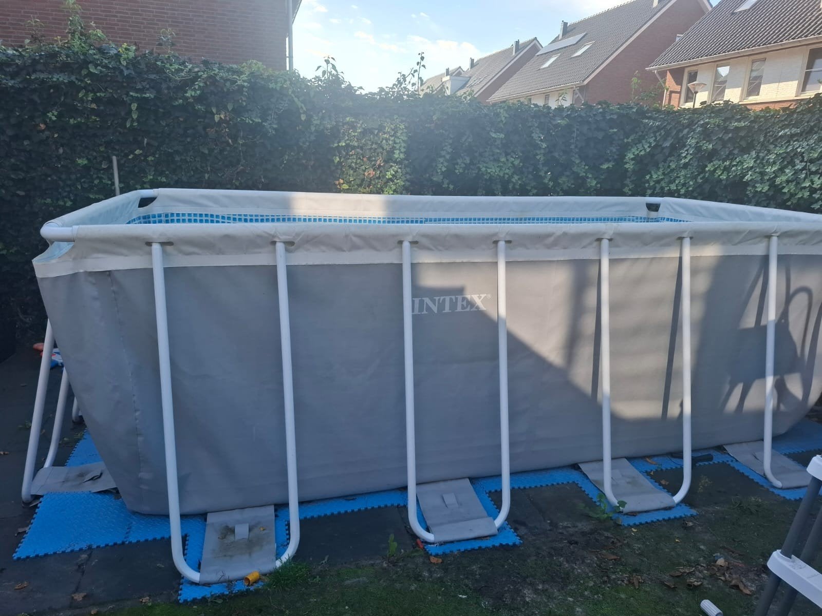 Intex Opzetzwembad 400x200x122 cm met benodigdheden, Tuin en Terras, Gebruikt, 200 tot 300 cm, Rechthoekig, Ophalen
