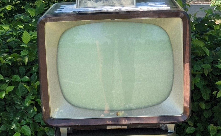 Vintage Philips beeldbuis tv jaren '50 - Decoratie, Ophalen of Verzenden