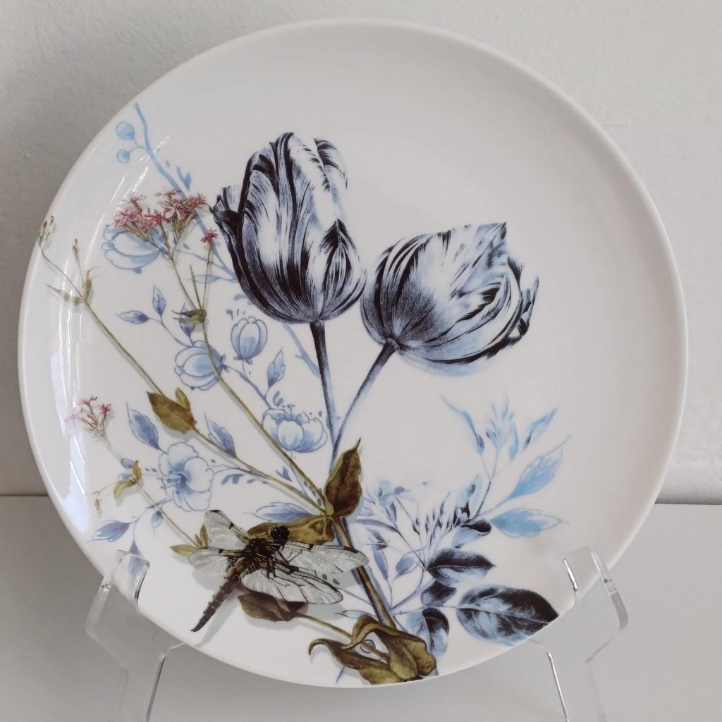 Wandbord Heinen Delfts Blauw Libelle, Huis en Inrichting, Woonaccessoires | Wanddecoraties, Ophalen of Verzenden, Nieuw, Blauw