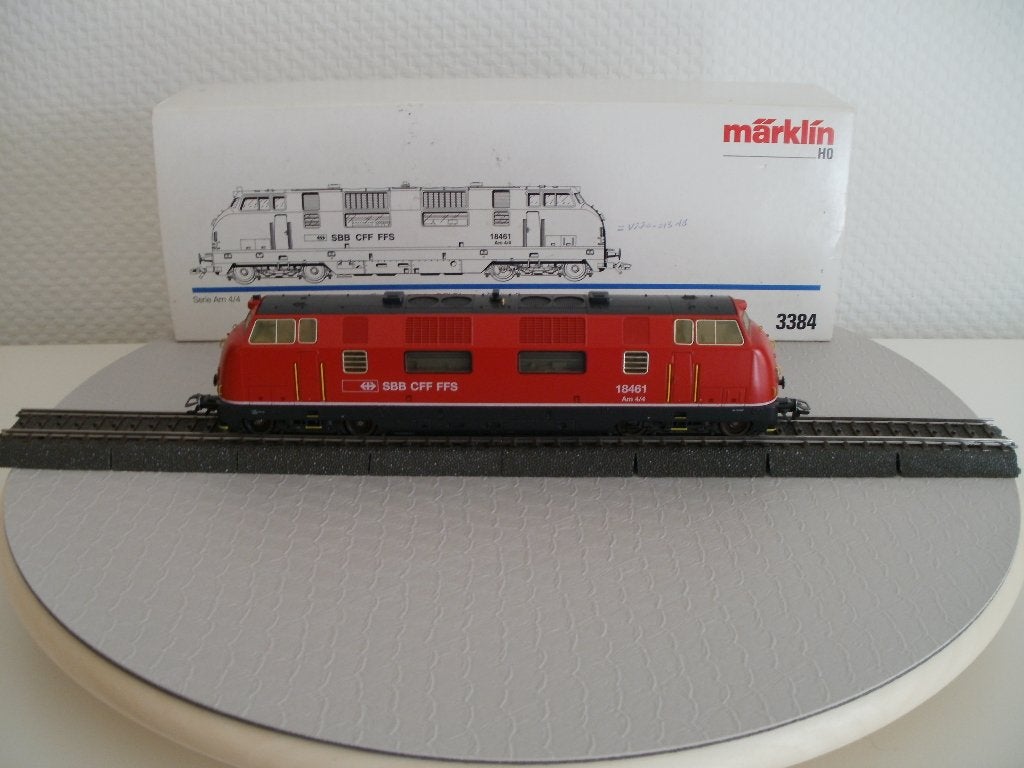 Marklin Ho Diesellokomotief no 3384 v/d SBB digitaal+ovp., Wisselstroom, Locomotief, Ophalen of Verzenden, Zo goed als nieuw