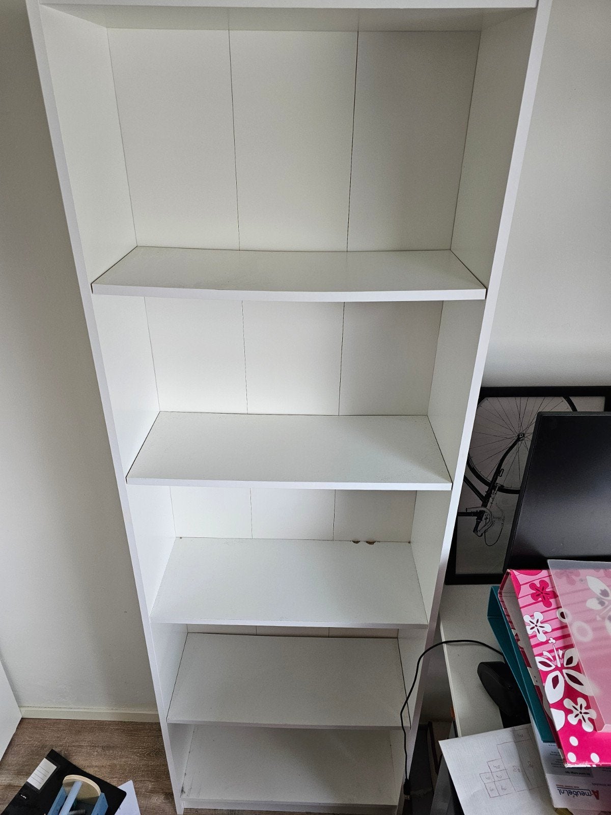 IKEA Billy Boekenkast Wit - 60x180 cm, Ophalen, Gebruikt, 50 tot 100 cm, 150 tot 200 cm