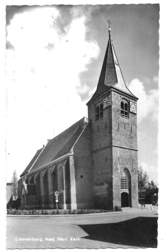AK Giessenburg - Ned. Herv. Kerk, Verzamelen, Ansichtkaarten | Nederland, Verzenden, 1960 tot 1980, Ongelopen, Zuid-Holland
