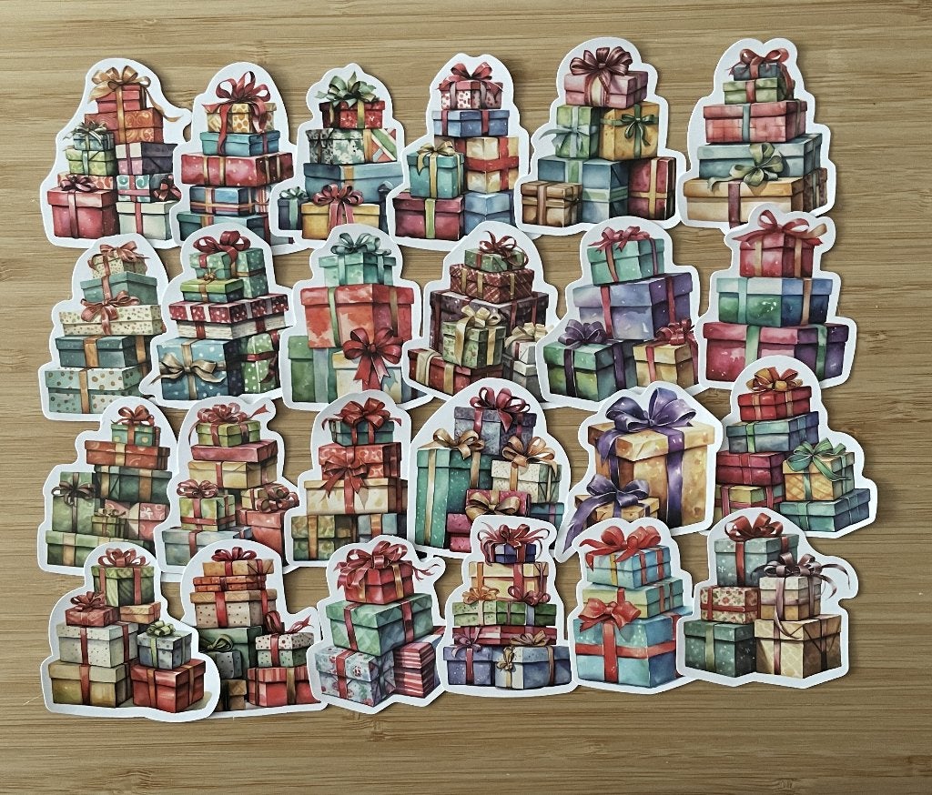Kadootjes thema stickers, Verzenden, Nieuw, Meerdere stickers