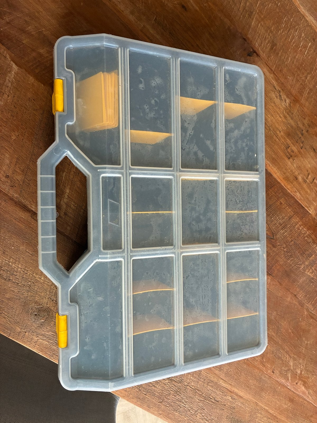 Opbergdoos met vakken, sorteerdoos, gereedschapskoffer, Doe-het-zelf en Verbouw, Gereedschapskisten, Ophalen, Gebruikt