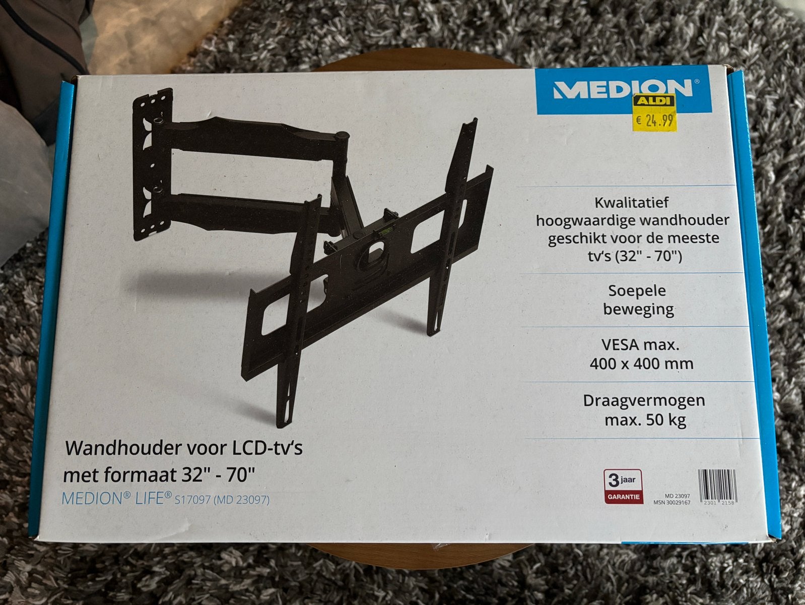 Medion Wandhouder voor LCD-tv's 32"-70" Nieuw, Ophalen of Verzenden, Nieuw