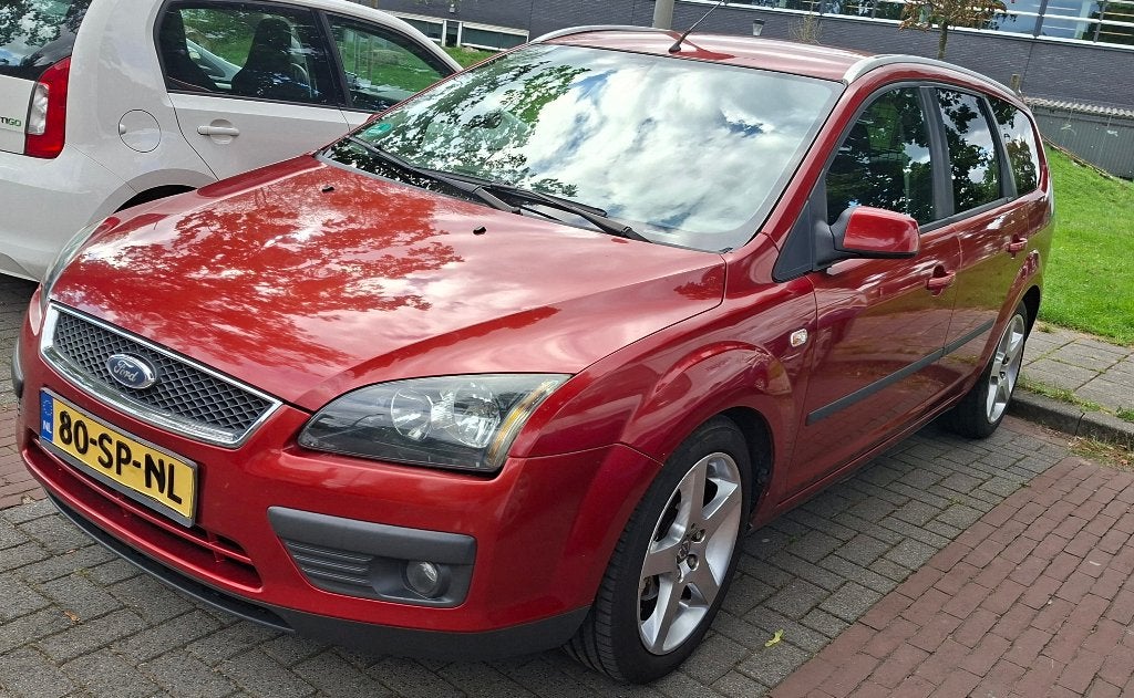 Ford Focus 1.6 Ti-VCT Wagon (2006) –APK 04-2027 –NAP Logisch, Auto's, 1596 cc, Zwart, 4 cilinders, Handgeschakeld