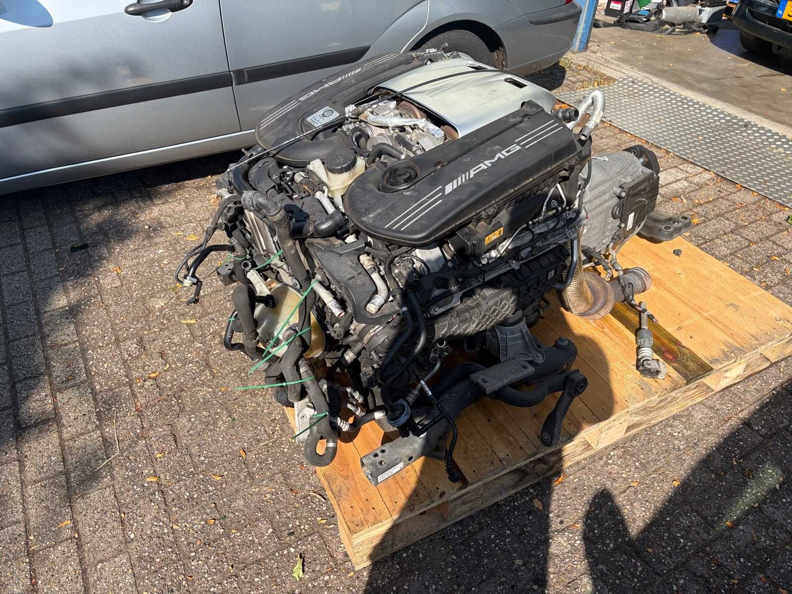 Motorblok Mercedes C63 AMG 177980 4.0 V8 turbo W205 E C G, Ophalen, Gebruikt, Mercedes-Benz