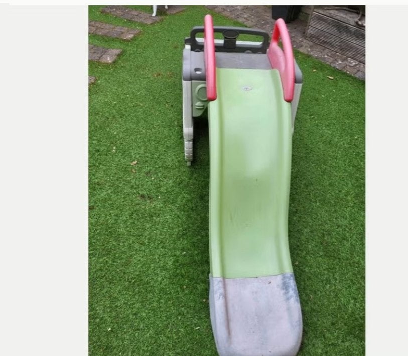 Smoby glijbaan met auto speeltoestel, Ophalen, Gebruikt, Glijbaan