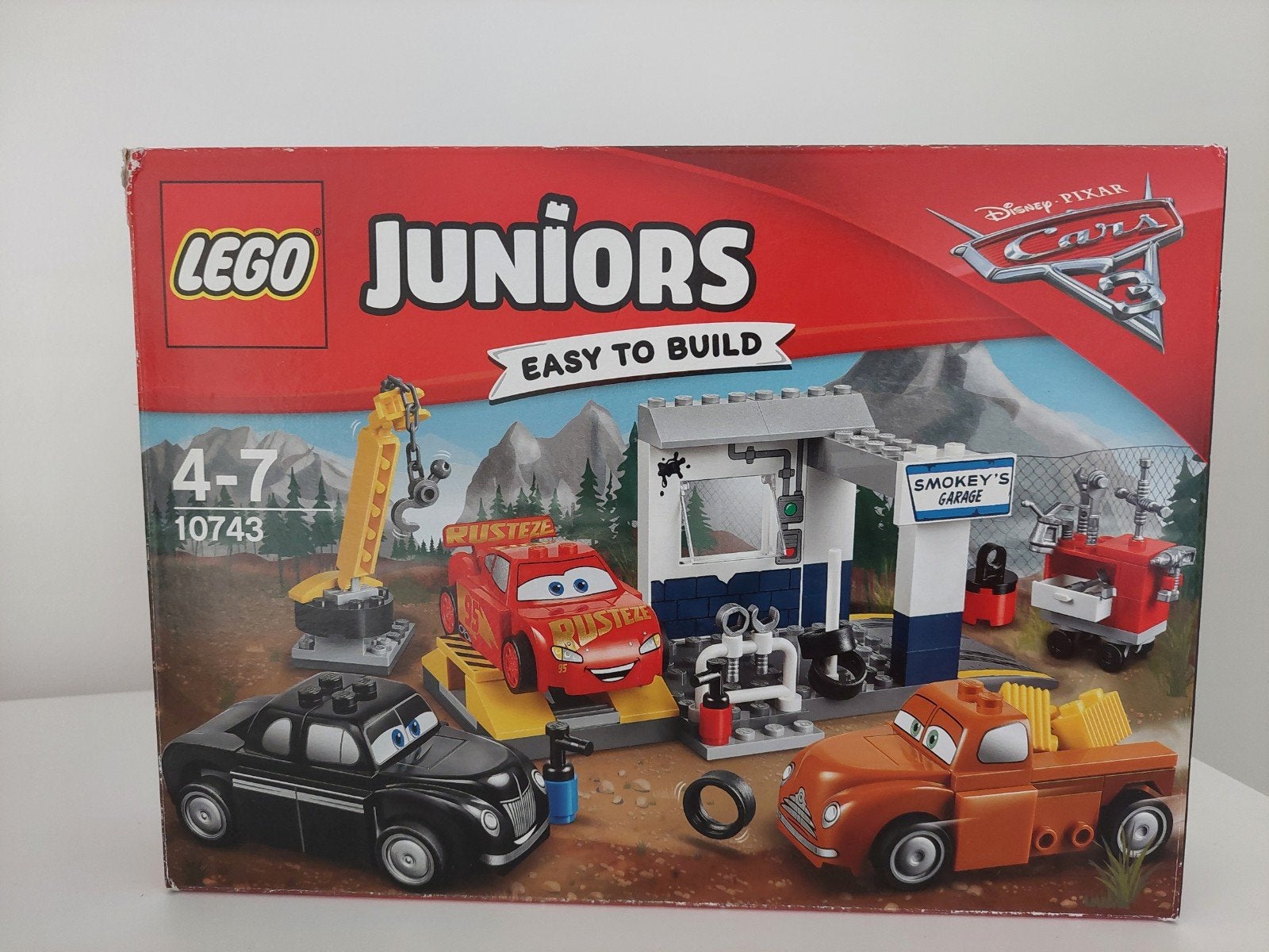lego 10743 cars smokey's garage, Inclusief instructies, Lego, Ophalen of Verzenden, Zo goed als nieuw