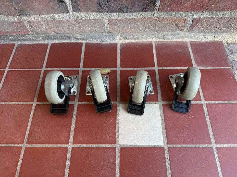 4x IKEA RILL wielen geschikt voor IKEA IVAR, Ophalen, Gebruikt
