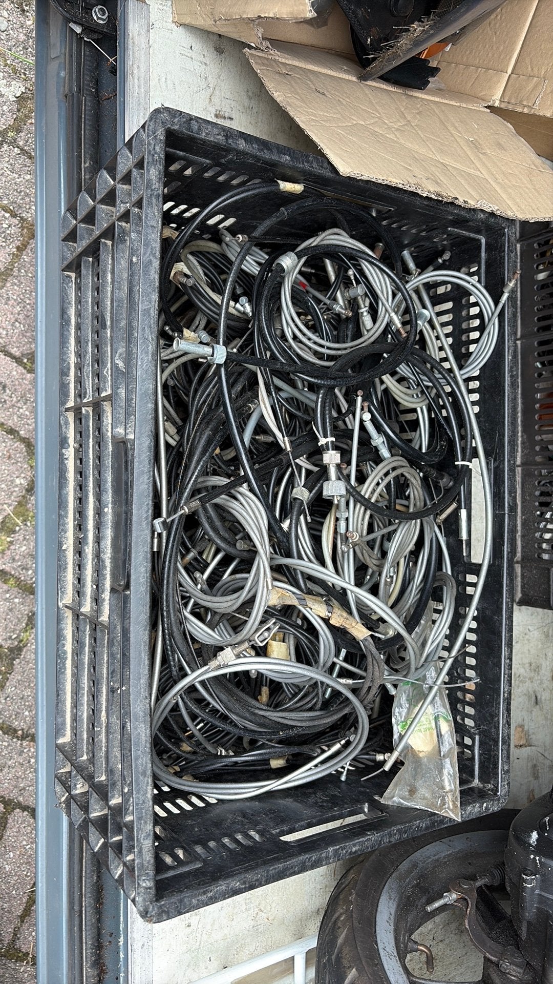 Partij oude fiets en bromfiets kabels ! Alles samen 25€ !, Kabels, Kabels, Remkabel, Ophalen of Verzenden