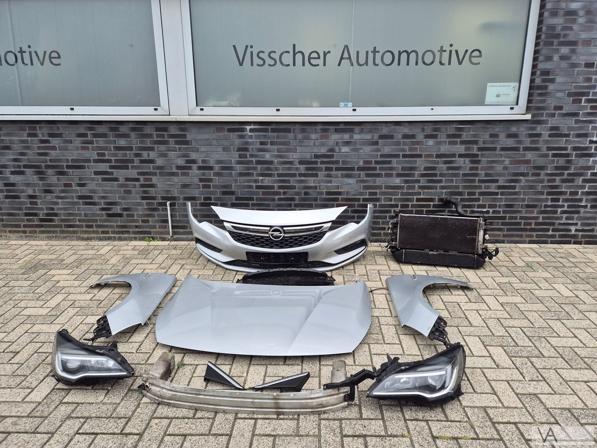 Voorkop compleet van Opel Astra K 2015 - 2021 zilver €1250, Auto-onderdelen, Gebruikt, -, -, Opel