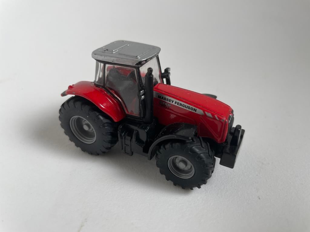 Model MF Massey Ferguson 8480 Dyna-VT, rood/zilver Siku 1/87, Ophalen of Verzenden, Gebruikt, Hijskraan, Tractor of Landbouw, SIKU