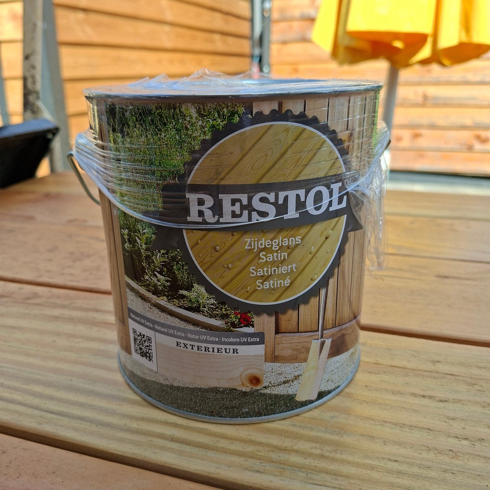 Restol Houtolie Zijdeglans Natural UV Extra 2.5L, Overige kleuren, Nieuw, Beits, Ophalen of Verzenden