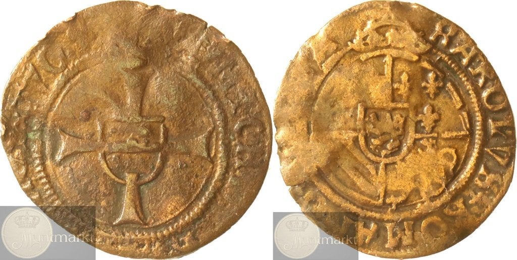Antwerpen - Dubbele Brabantse Mijt z.j. (1521-1536), Ophalen of Verzenden, Vóór koninkrijk, Overige waardes, Losse munt