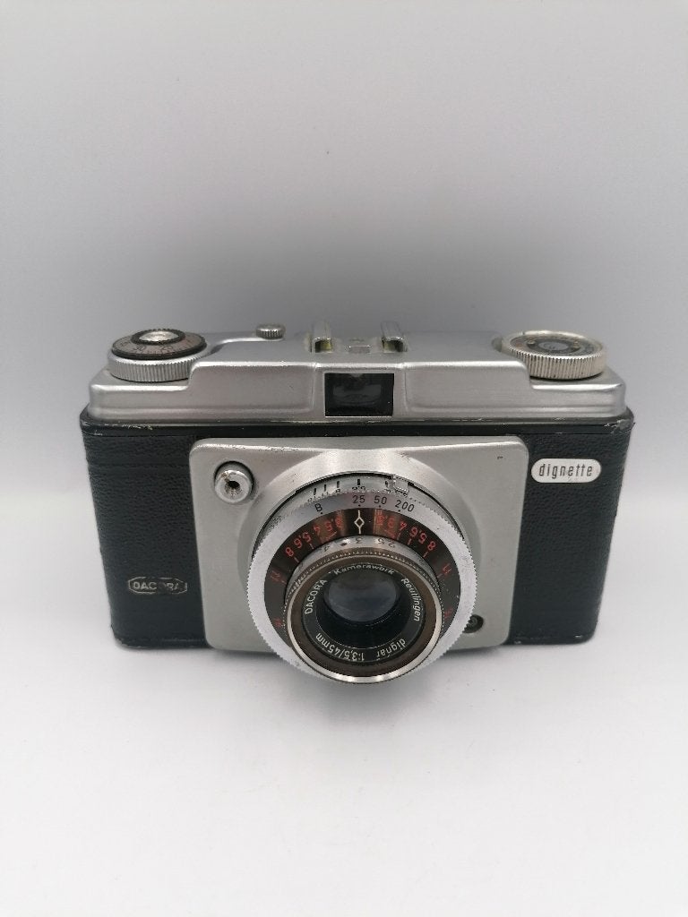 Dacora Dignette vintage 35mm film camera 1950s, Audio, Tv en Foto, Fotocamera's Analoog, Ophalen of Verzenden, Compact, Overige Merken