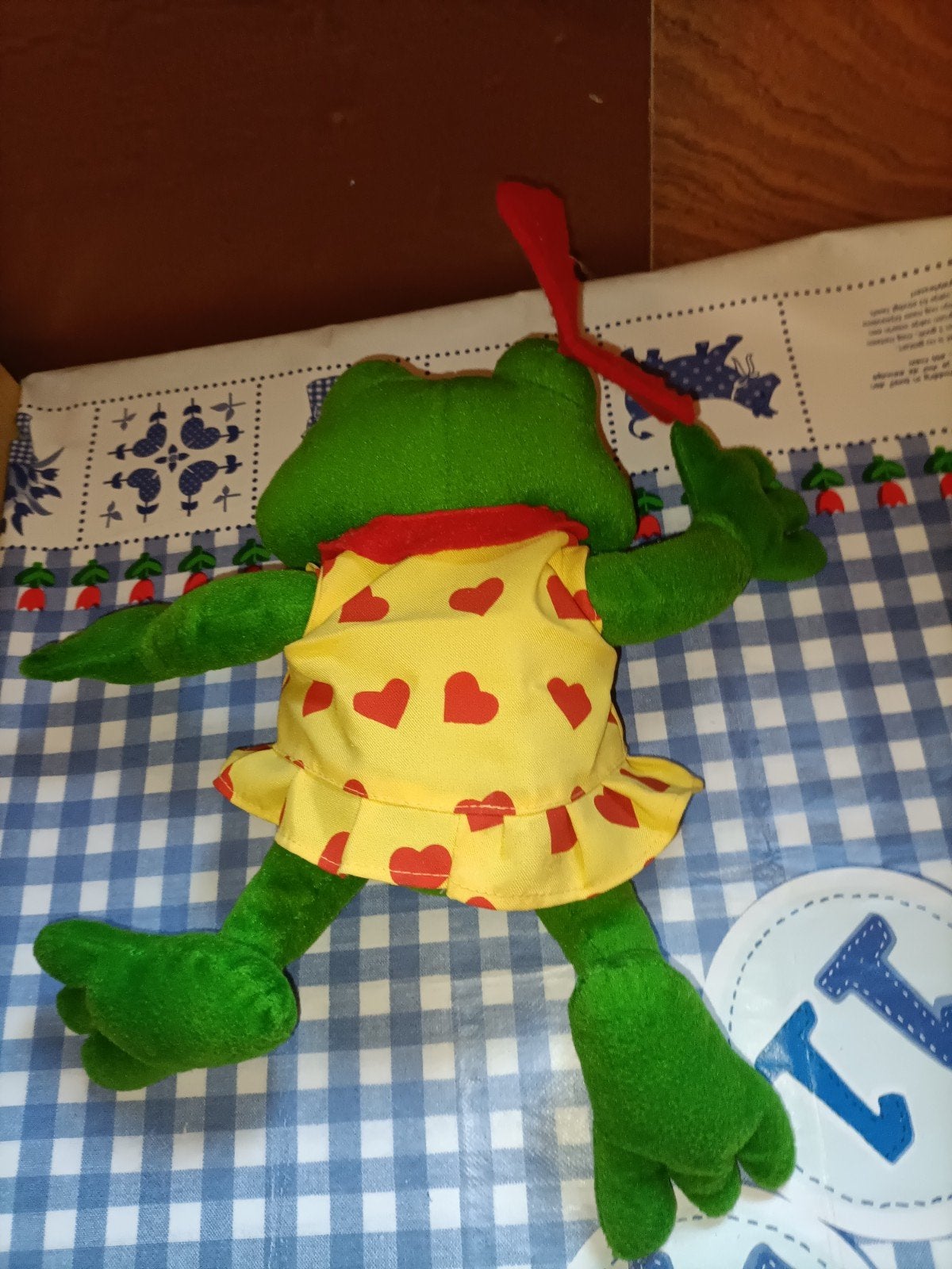 Duinrell kikker meisje knuffel 30 cm groot, Ophalen of Verzenden, Zo goed als nieuw