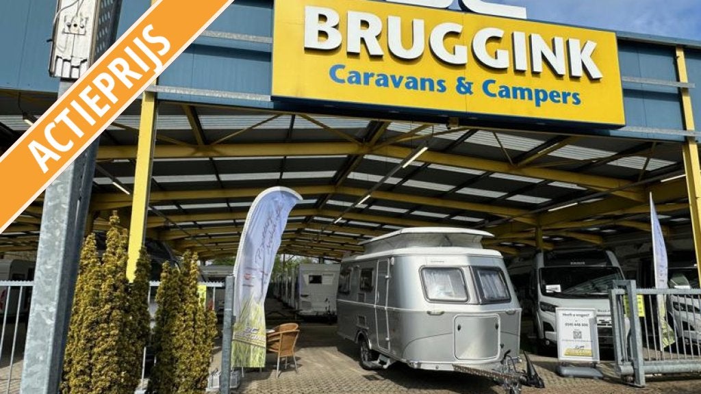 Eriba Touring 542 BRUGGINK 60JR ACTIEPAKKET, 4 tot 5 meter, Schokbreker, Eriba, 2 aparte bedden