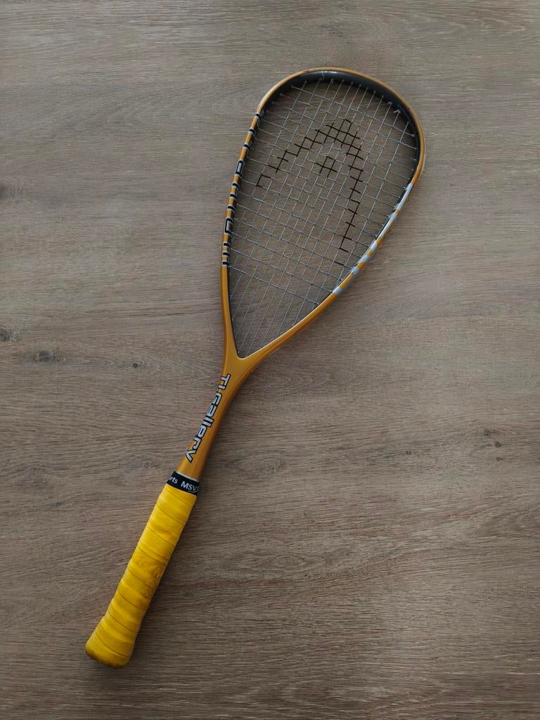 Head Squashracket met hoes, Sport en Fitness, Squash, Ophalen of Verzenden, Gebruikt, Racket, Met hoes