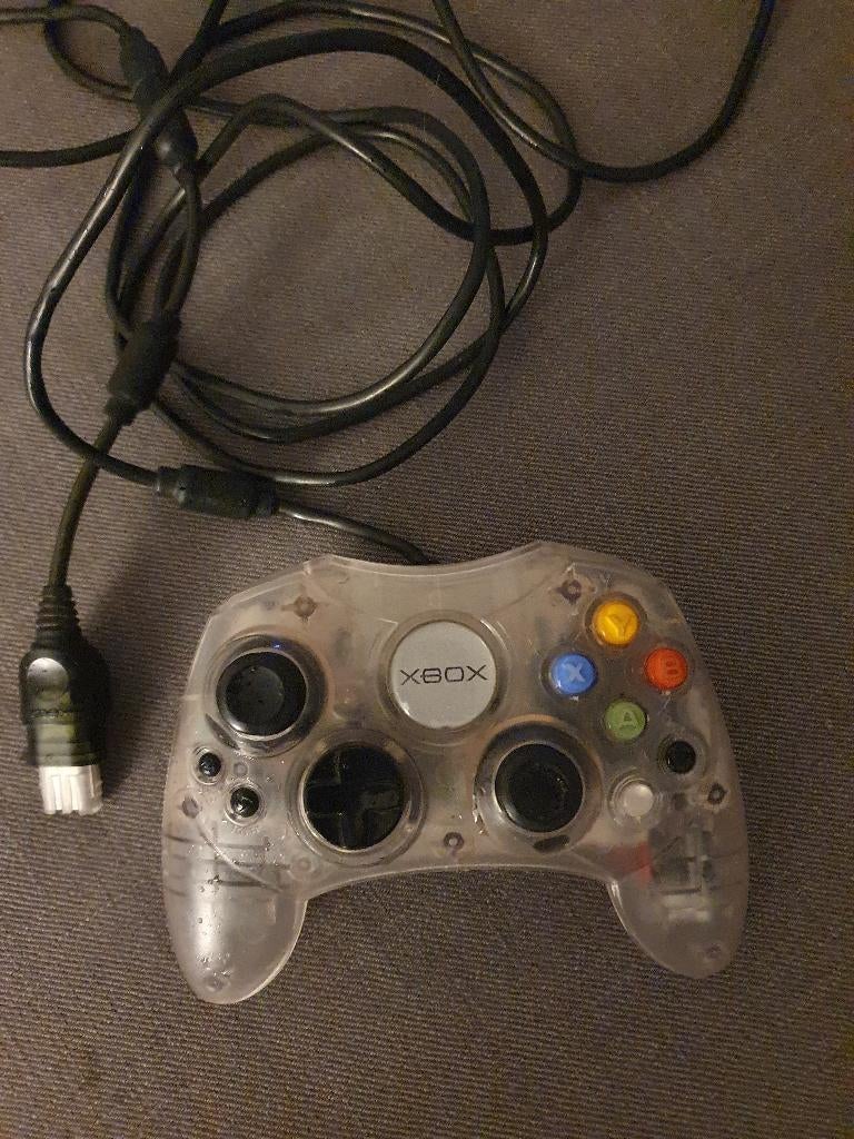 Originele Xbox Controller Crystal, Ophalen, Zo goed als nieuw, Met 1 controller, Crystal/doorzichtig