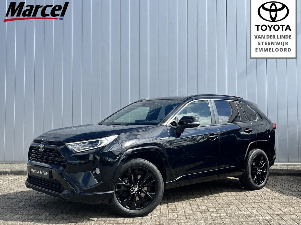 Toyota RAV4 2.5 Hybrid AWD Black Edition Leder Alcantara JBL, Automaat, 12 maanden, Gebruikt, Zwart