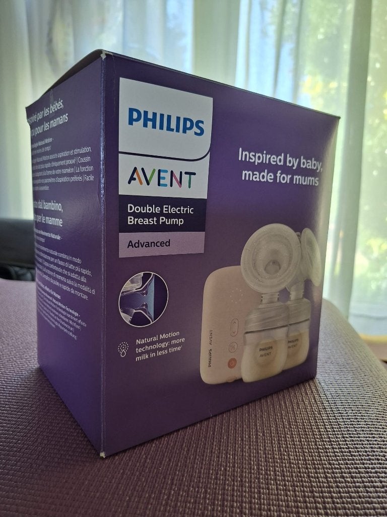 Philips Avent dubbele elektrische borstkolf Advanced, Ophalen of Verzenden, Zo goed als nieuw, Borstkolf