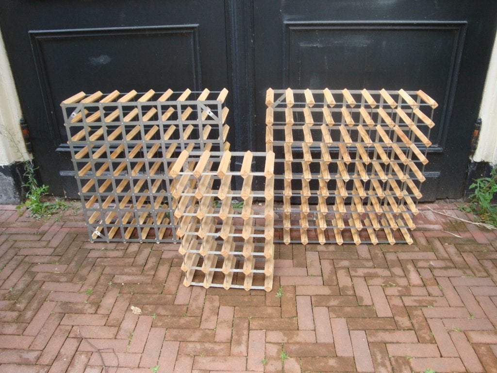 Wijnrek, Huis en Inrichting, Woonaccessoires | Wijnrekken, Ophalen, Zo goed als nieuw, 25 flessen of meer, 75 – 100