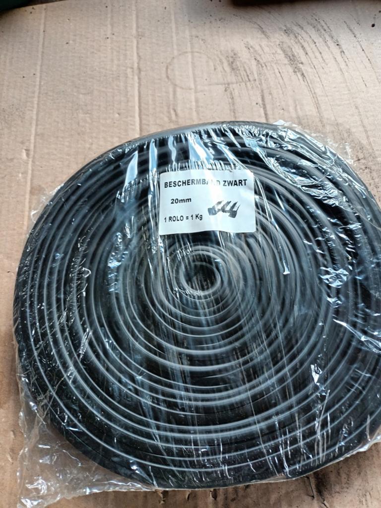 Beschermband Zwart 20mm - 1 rol = 1 Kg, Doe-het-zelf en Verbouw, Isolatie en Afdichting, Overige materialen, Nieuw, Minder dan 5 m²