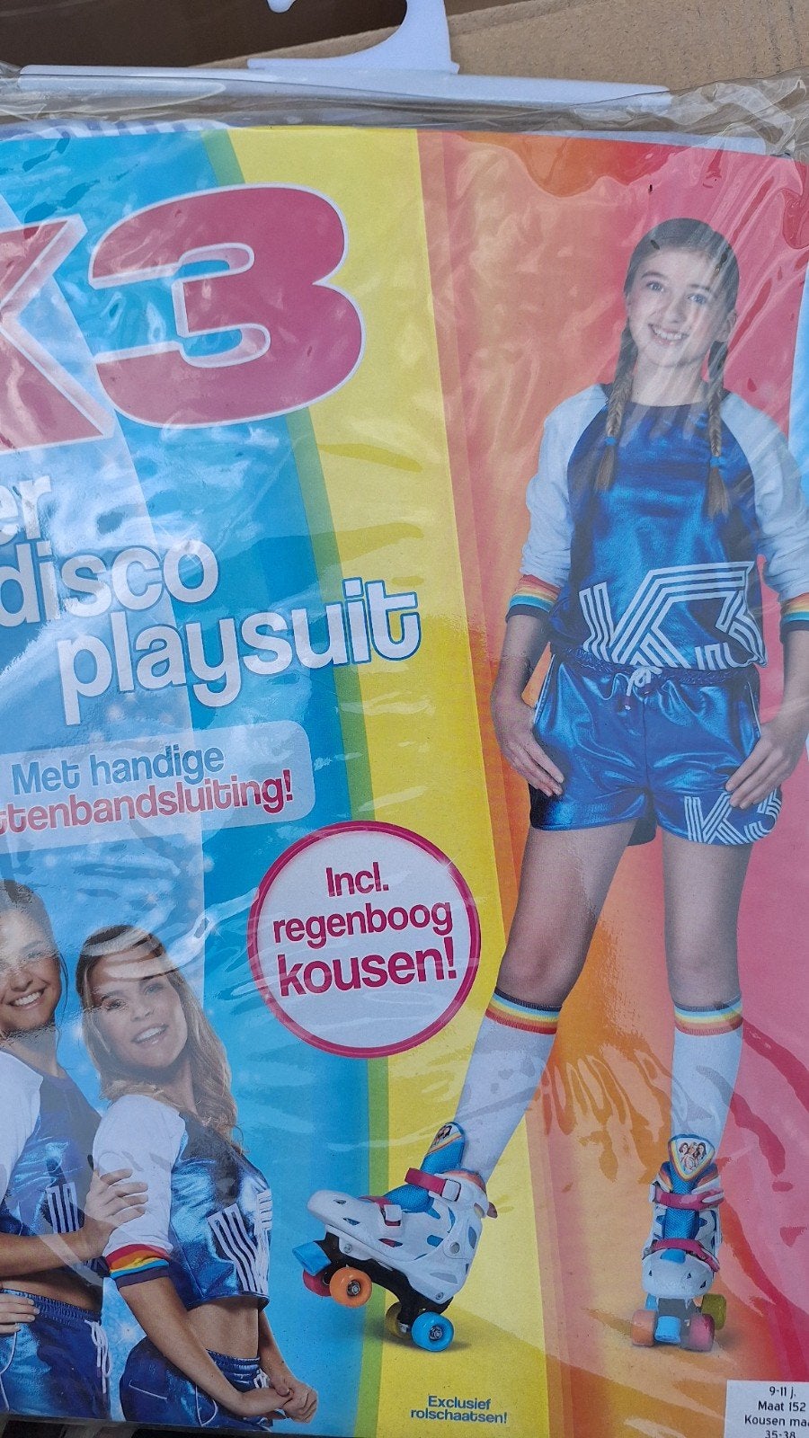 partij 87 stuks K3 Disco Playsuit Verkleedpak met regenboog, Kinderen en Baby's, Carnavalskleding en Verkleedspullen, Ophalen of Verzenden
