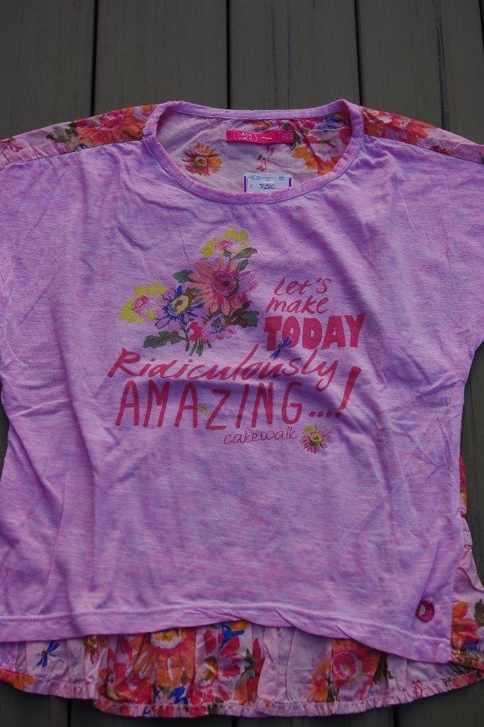 Cake Walk Shirt roze maat 122/128, Meisje, Ophalen of Verzenden, Shirt of Longsleeve, Cakewalk