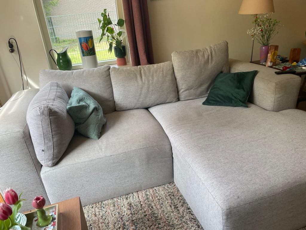 Loungebank, Huis en Inrichting, Banken | Bankstellen, Ophalen, Gebruikt, Hoekbank, Driepersoons