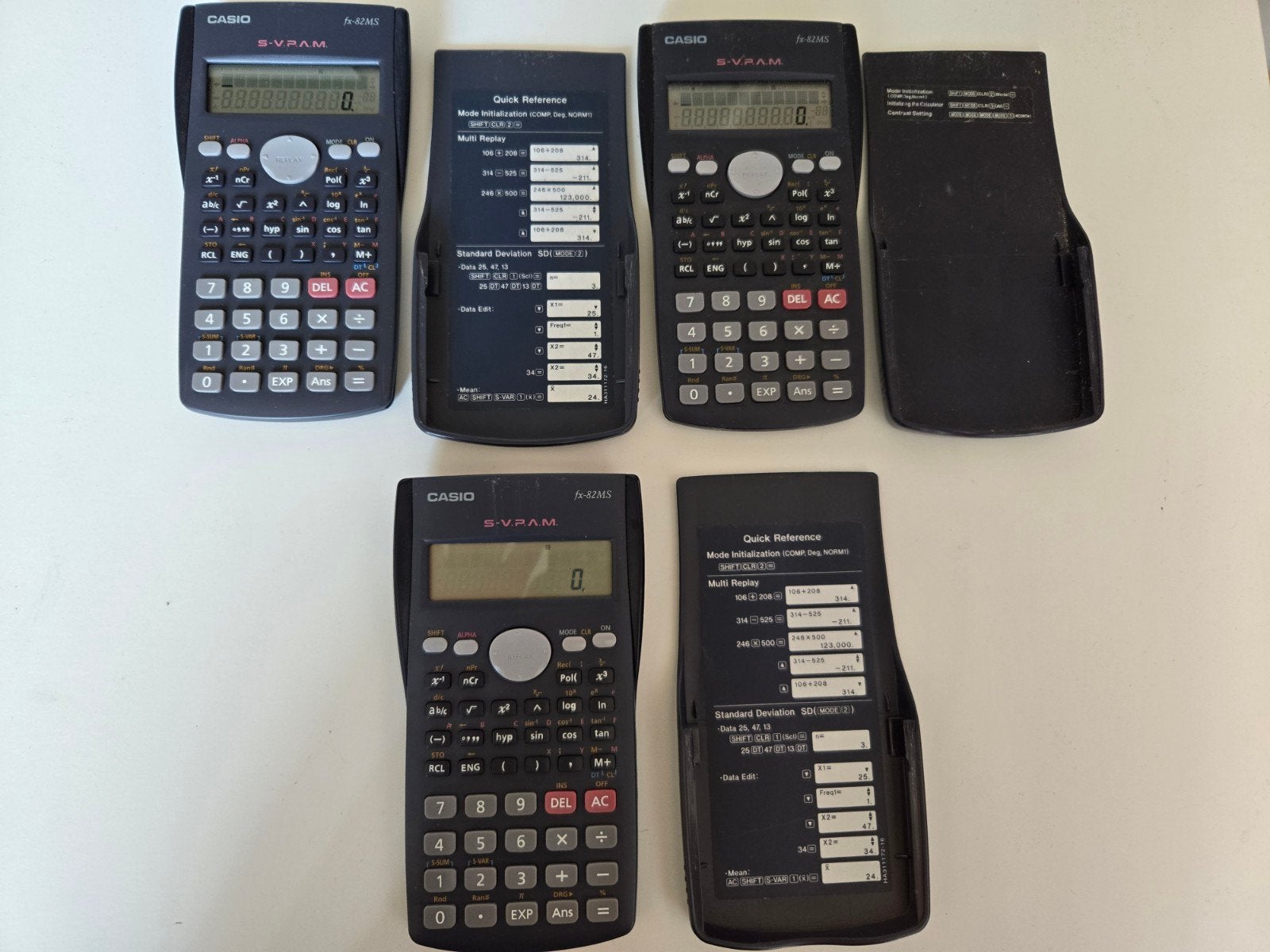3x Casio fx-82MS rekenmachine, Ophalen of Verzenden