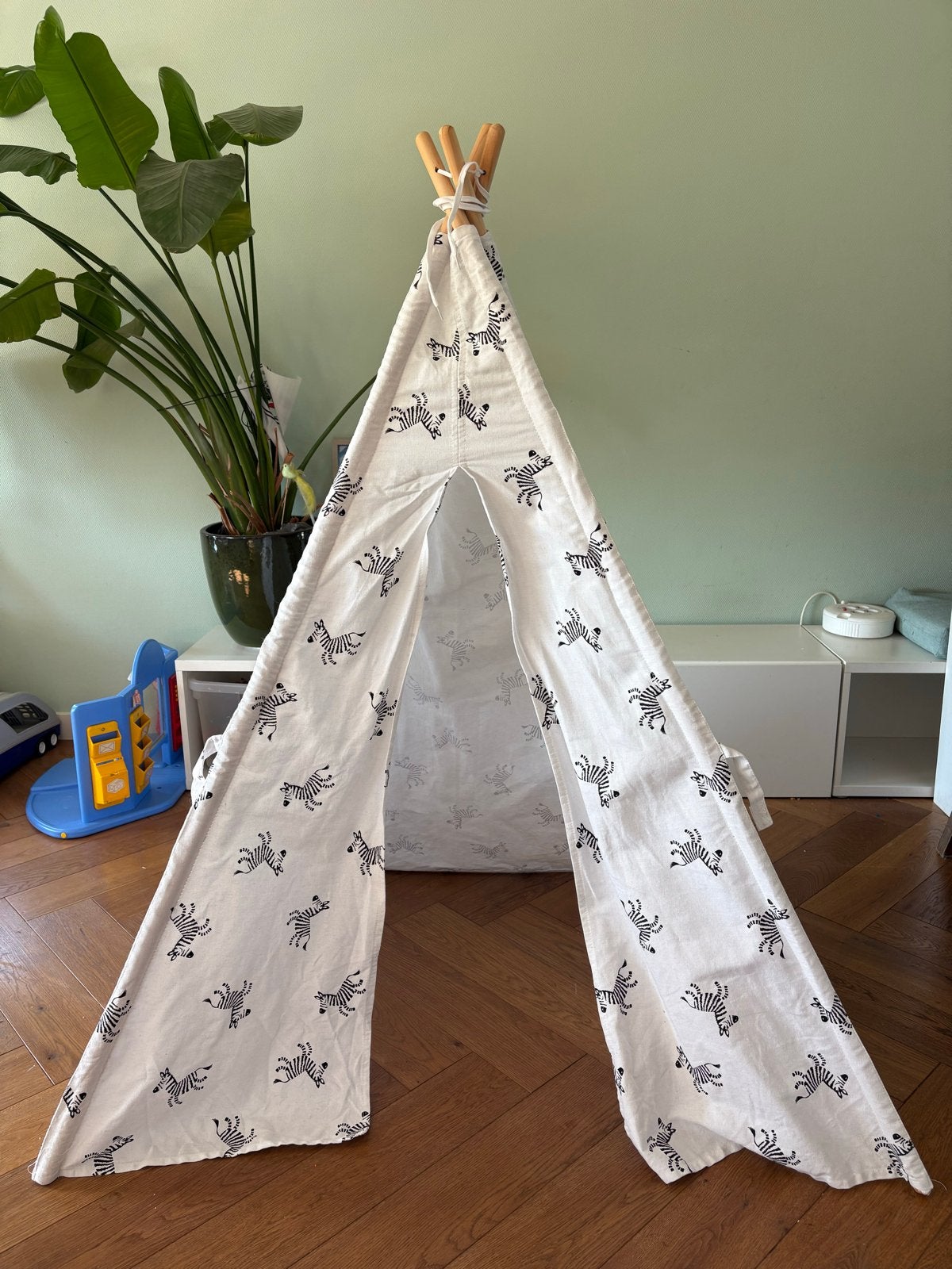 Grote Tipi Tent met Zebraprint, Ophalen of Verzenden, Gebruikt, Overige materialen