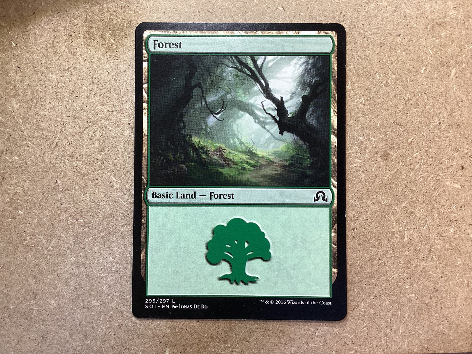1x Forest (v1) [295/297] (Excellent), Ophalen of Verzenden, Zo goed als nieuw, Losse kaart