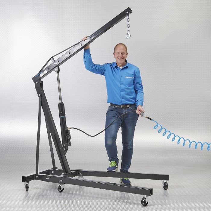 Werkplaatskraan hydraulisch en pneumatisch 2 ton van €499 NU, Auto diversen, Autogereedschap, Ophalen, Zo goed als nieuw
