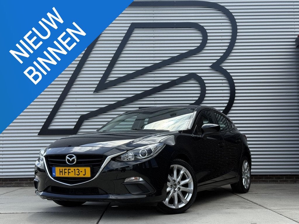 Mazda 3 1.5 S 1e Eigenaar|Airco|PDC|Elek ramen|LM velgen|APK, Auto's, Mazda, Voorwielaandrijving, Euro 5, Zwart, 4 cilinders
