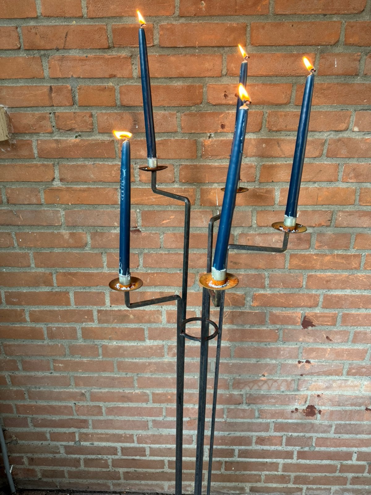 Mooie kaarsenkandelaar voor tuin, huis of terras, Ophalen, Gebruikt