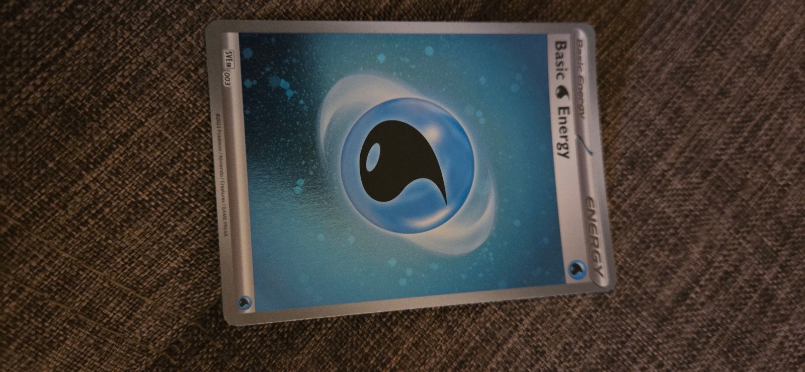 Pokémon Basic Energy Kaart - Water (Foil), Ophalen of Verzenden, Zo goed als nieuw, Losse kaart, Foil