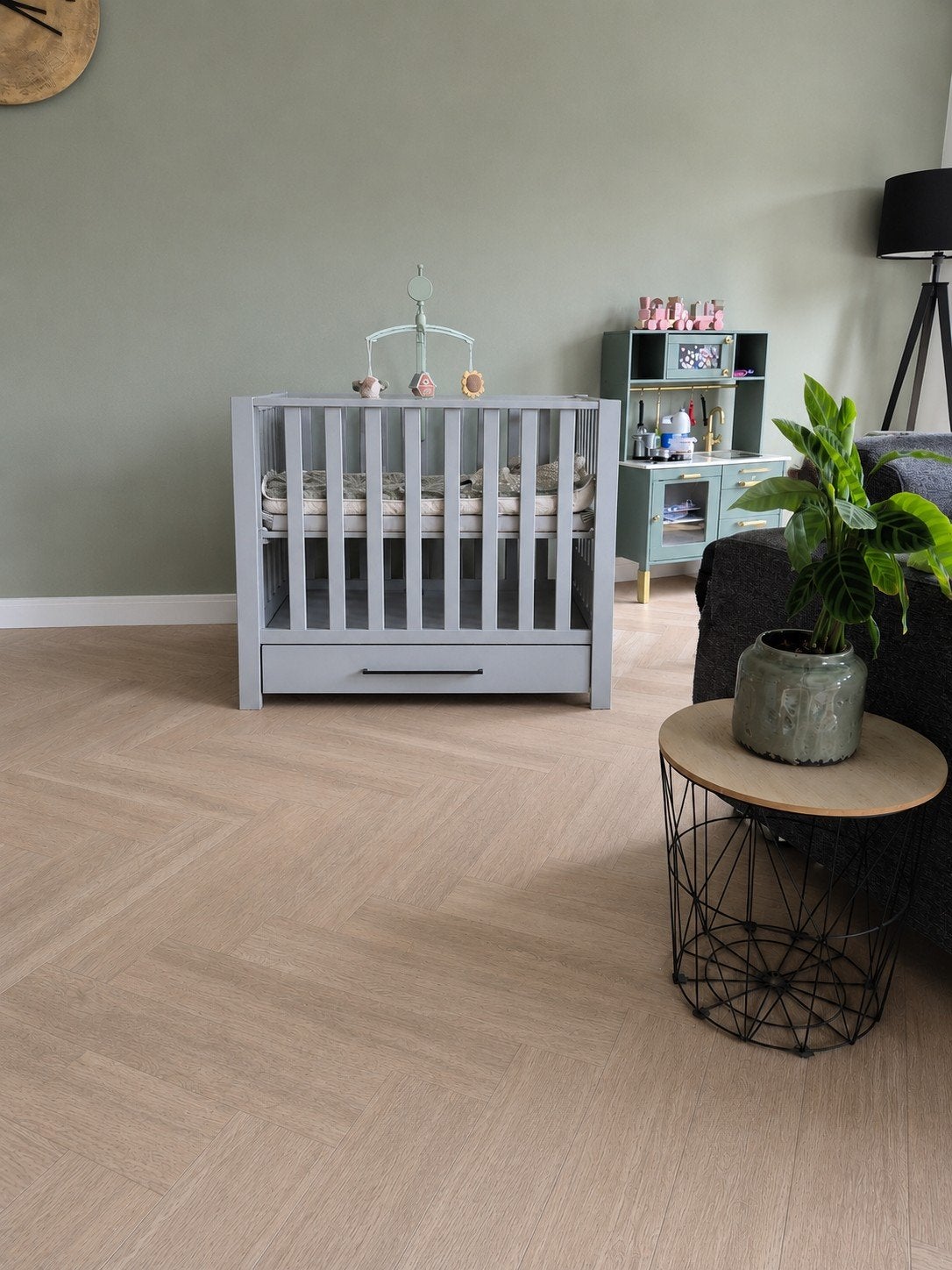 Box Europe Baby Casper 2 Mat Grijs met Lade, Ophalen of Verzenden, Minder dan 140 cm, Minder dan 70 cm