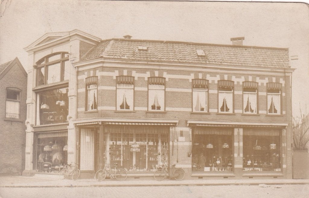 Hengelo, Enschede, Fotokaart, Winkels., Verzenden, Voor 1920, Ongelopen, Overijssel