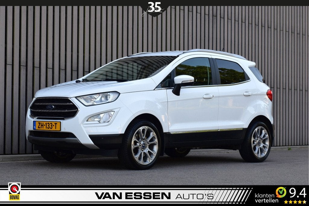 Ford EcoSport 1.0 EcoBoost Titanium Navi Camera Trekhaak Sto, Auto's, Ford, Voorwielaandrijving, Gebruikt, Euro 6, Ecosport