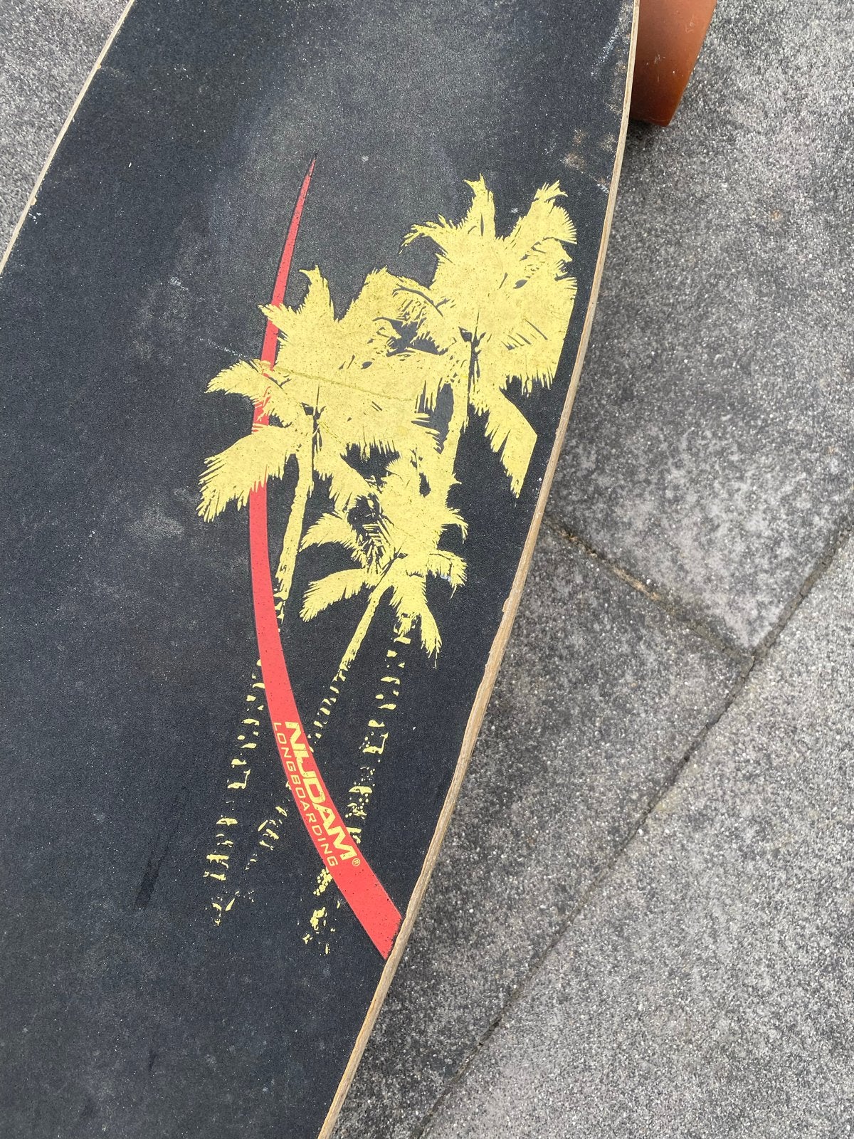Nijdam Longboard - Perfect voor cruisen en carving, Sport en Fitness, Skateboarden, Ophalen, Gebruikt, Skateboard, Longboard